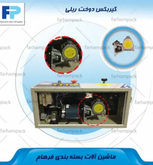 محل قرارگیری گیربکس در مجموعه انتقال دستگاه دوخت ریلی