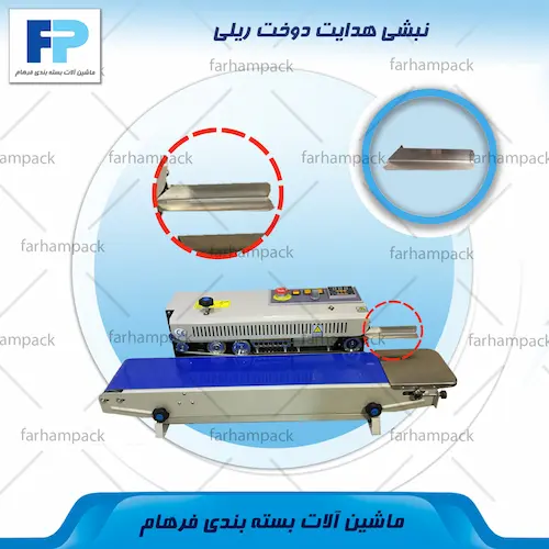 محل قرارگیری نبشی هدایت در مسیر انتقال دستگاه دوخت ریلی