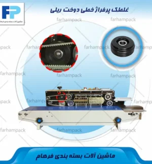محل قرارگیری غلطک پرفراژ خطی در بخش پرفراژ دستگاه دوخت ریلی