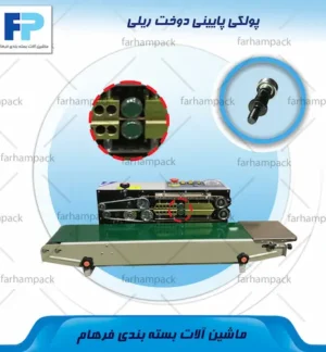 محل قرارگیری پولکی پایینی در بخش مکانیکی دستگاه دوخت ریلی