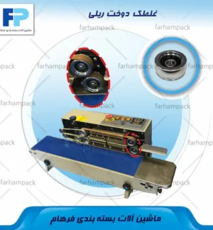 محل قرارگیری غلطک در مجموعه انتقال دستگاه دوخت ریلی